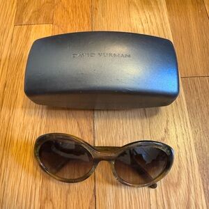 David Yurman Women's Sunglasses with Brown Tortoise Frame